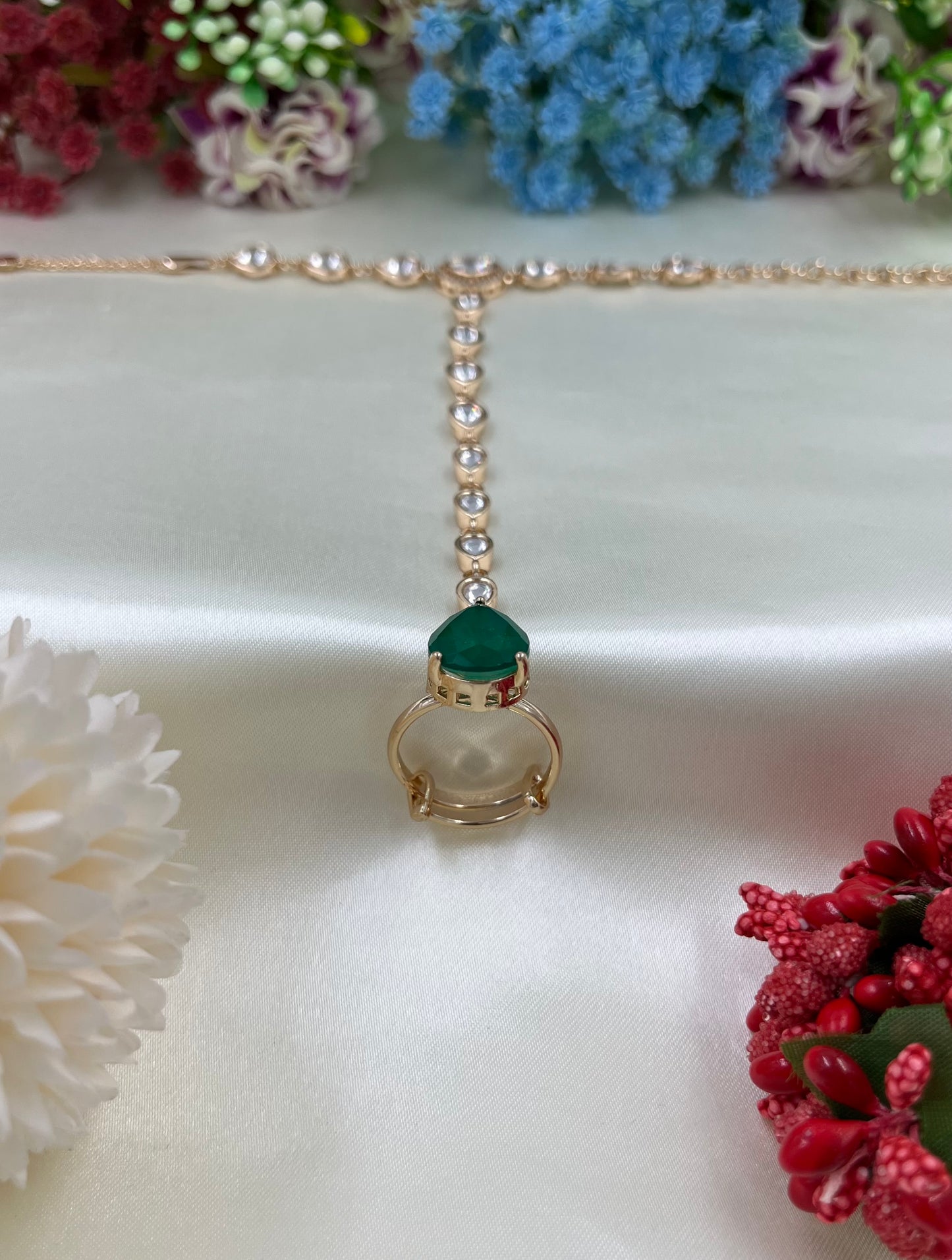 Radiant Moissanite Premium Hath Panja (One pis)