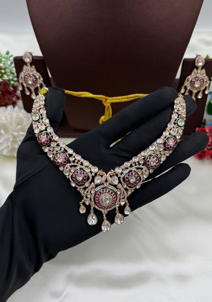 Kalindi Moissanite Necklace Set