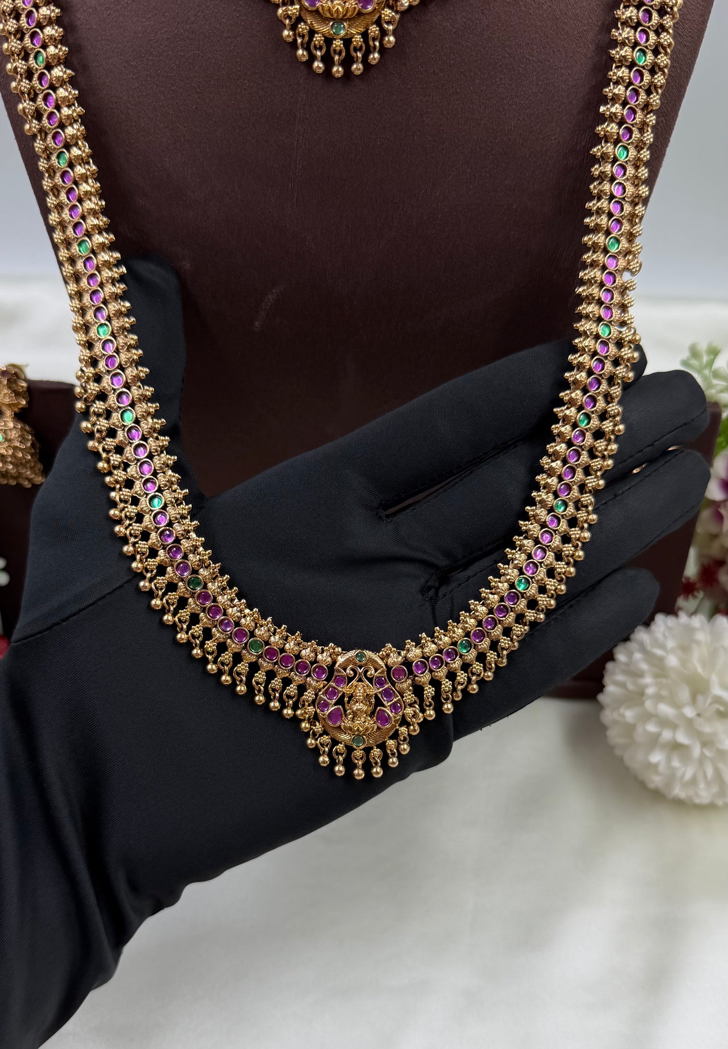Lavanya South Temple Combo Necklace Set