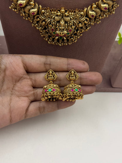 Maheshwari South Temple Combo Necklace Set