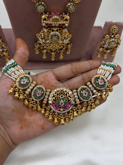 Navya Heritage Combo Necklace Set