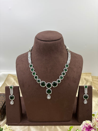 Theaa Premium American Diamond Necklace Set