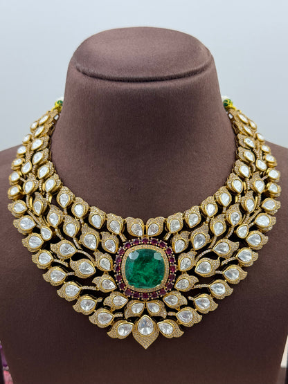 Abhilasha Jaipuri Kundan Necklace Set