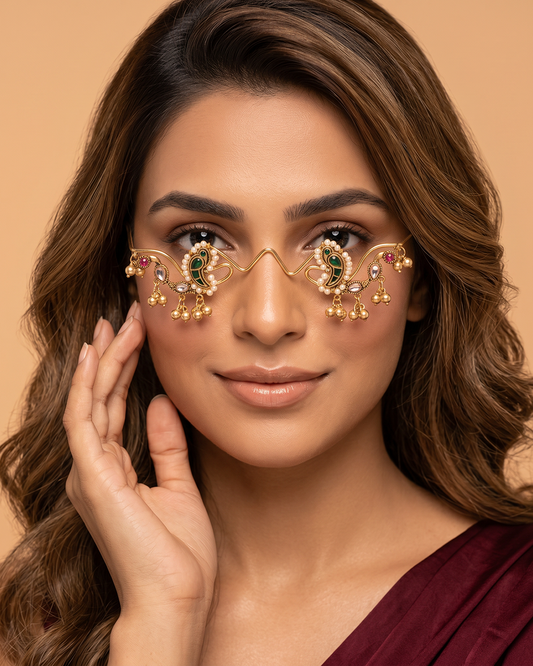 Chitra Pachi Kundan Facelet