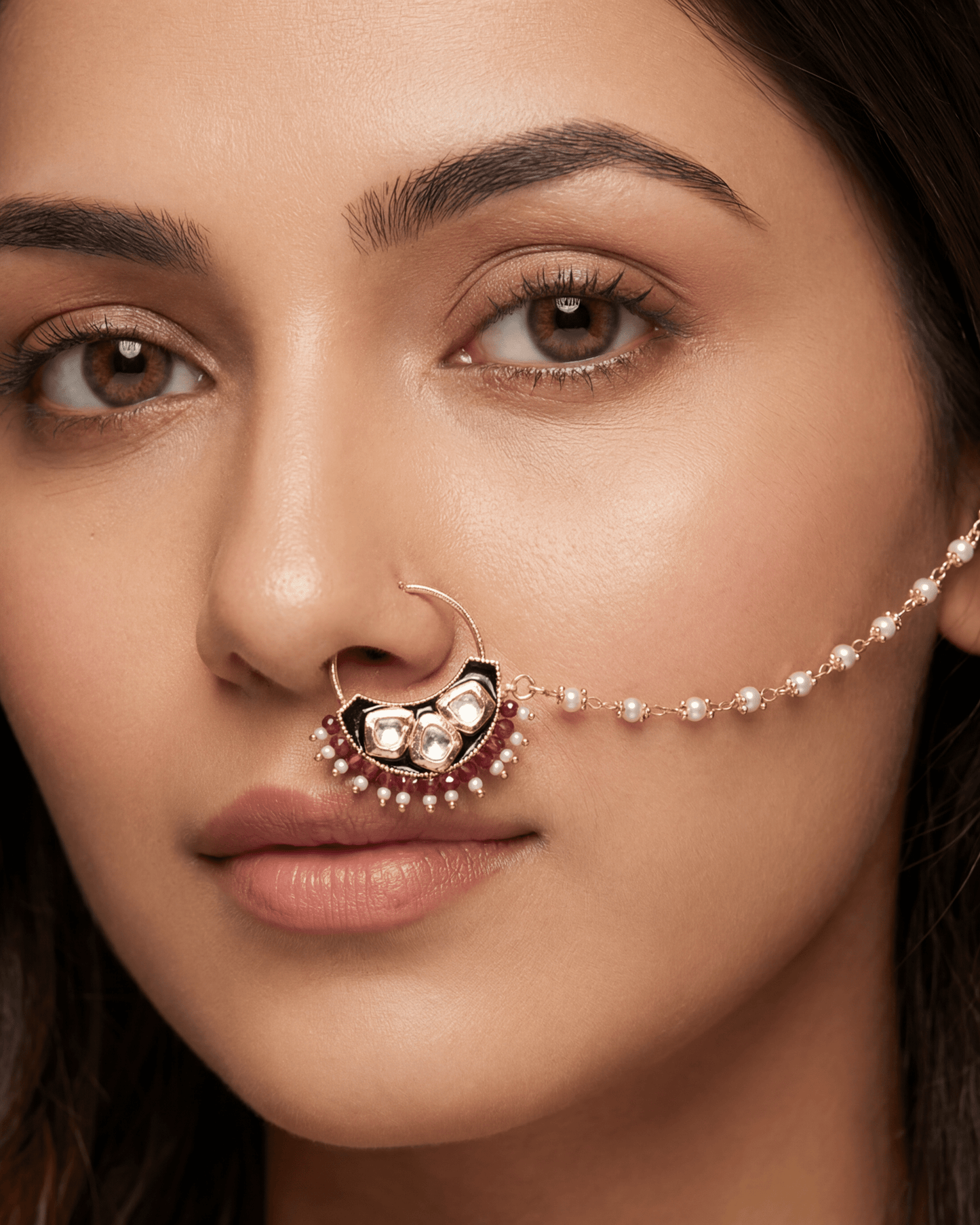 Prachi Moissanite Nose Ring