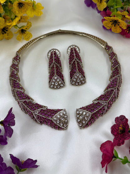 Jhanvi Victorian Jaipuri Hasli Set