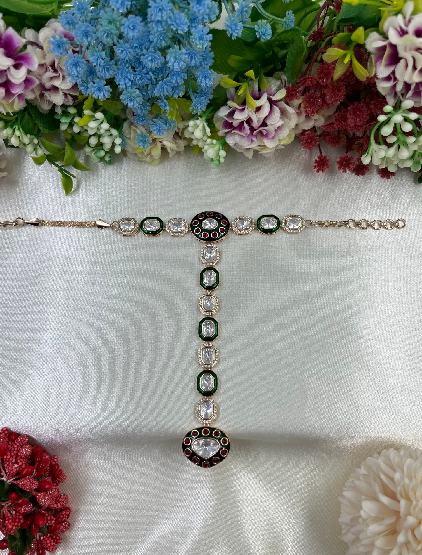 Eshita Moissanite Premium Hath Panja (One pis)