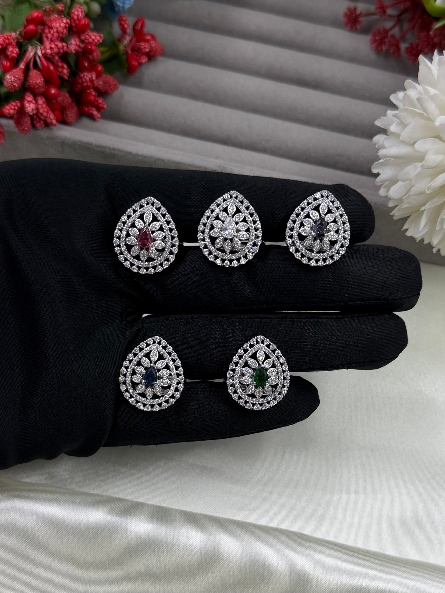 Alyvia American Diamond Ring (Adjustable)