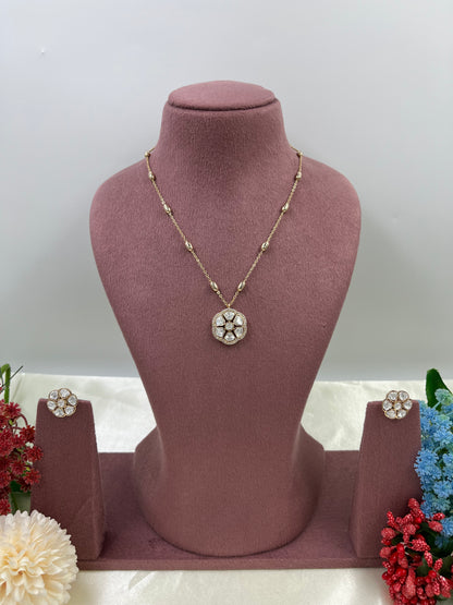 Alina Moissanite Chain Pendant
