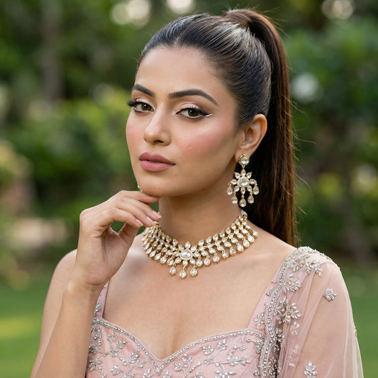 Nuk Moissanite Drop Delicate Necklace