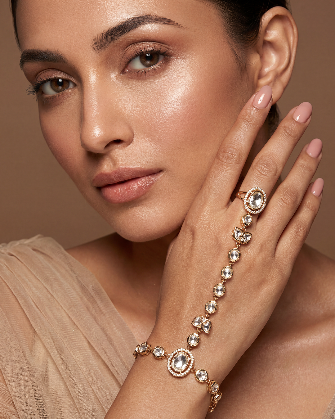 Mayuri Moissanite Hath Panja