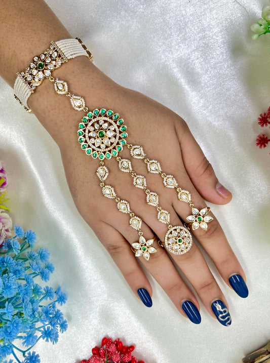 Sara Moissanite Premium Hath Panja (One pis)