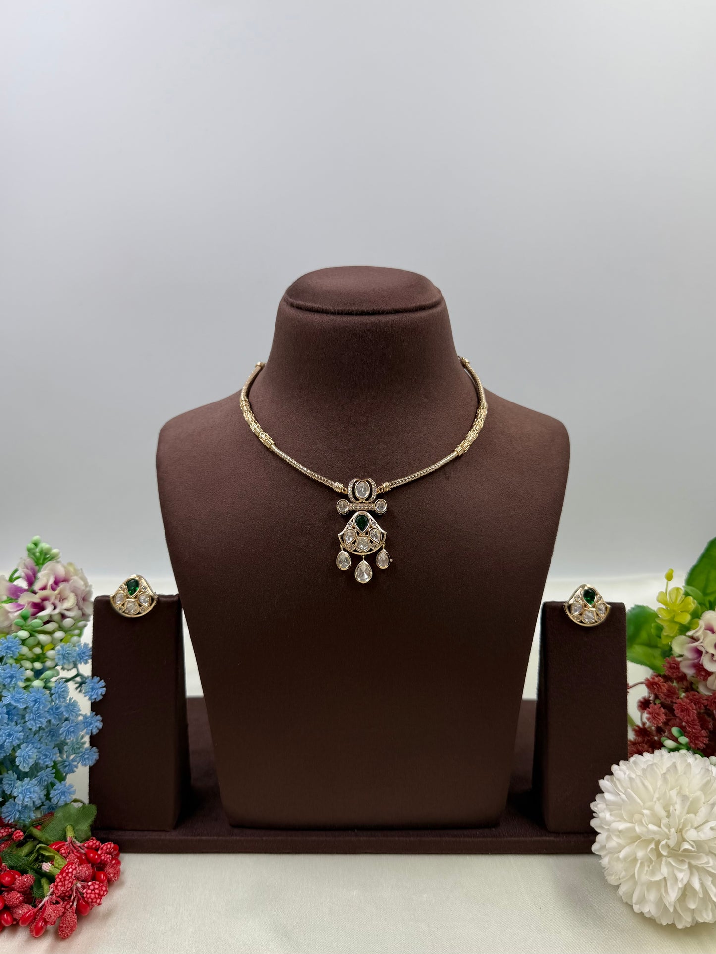 Jasmine Moissanite Hasli Necklace