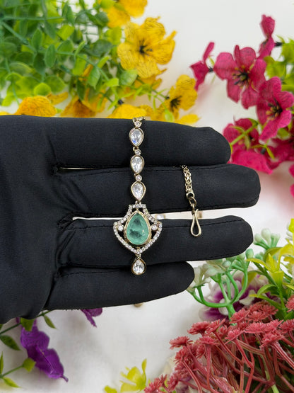 Shital Victorian Moissanite Mang Tika