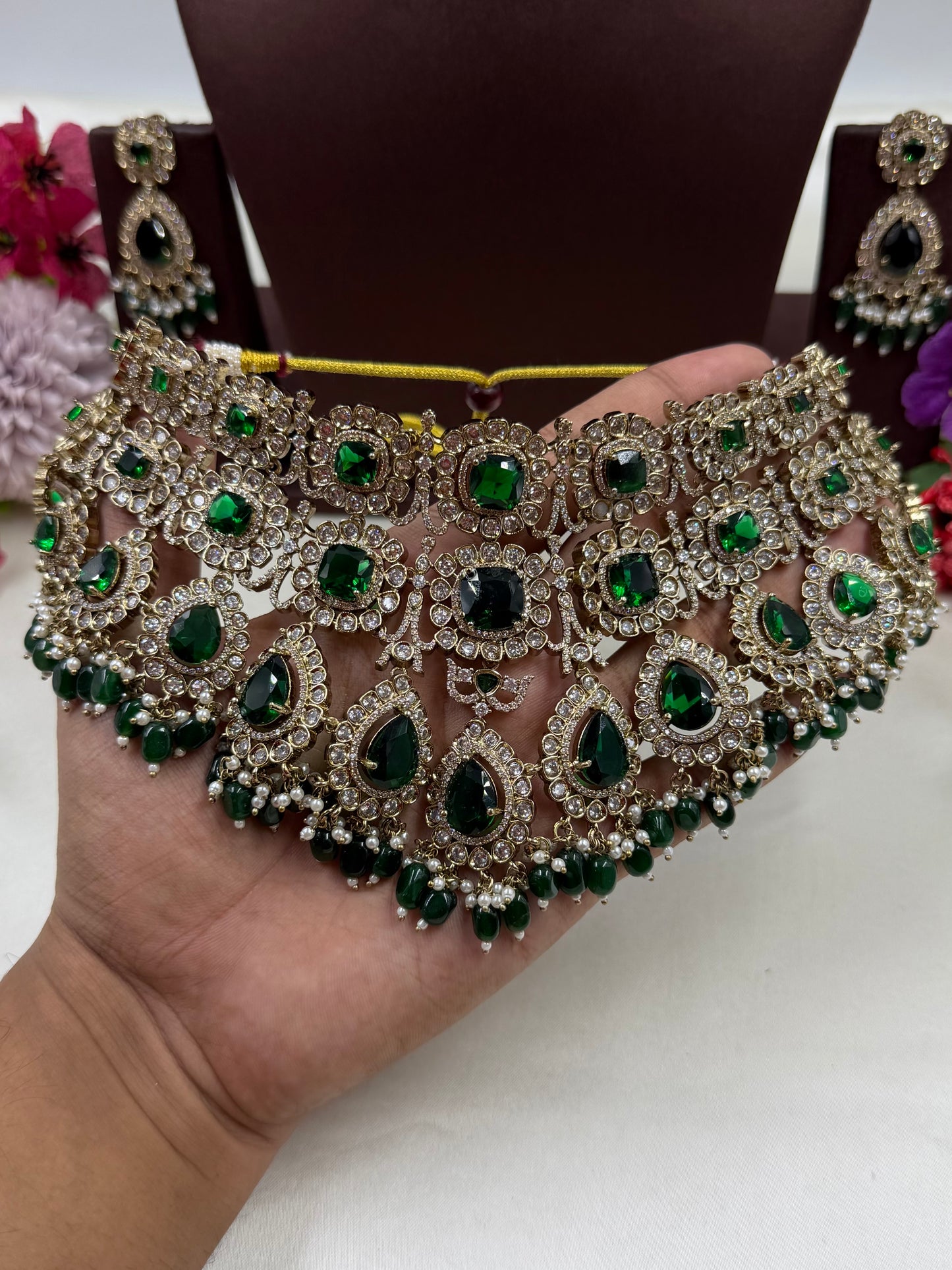 Rasika Premium Victorian Choker Necklace Set
