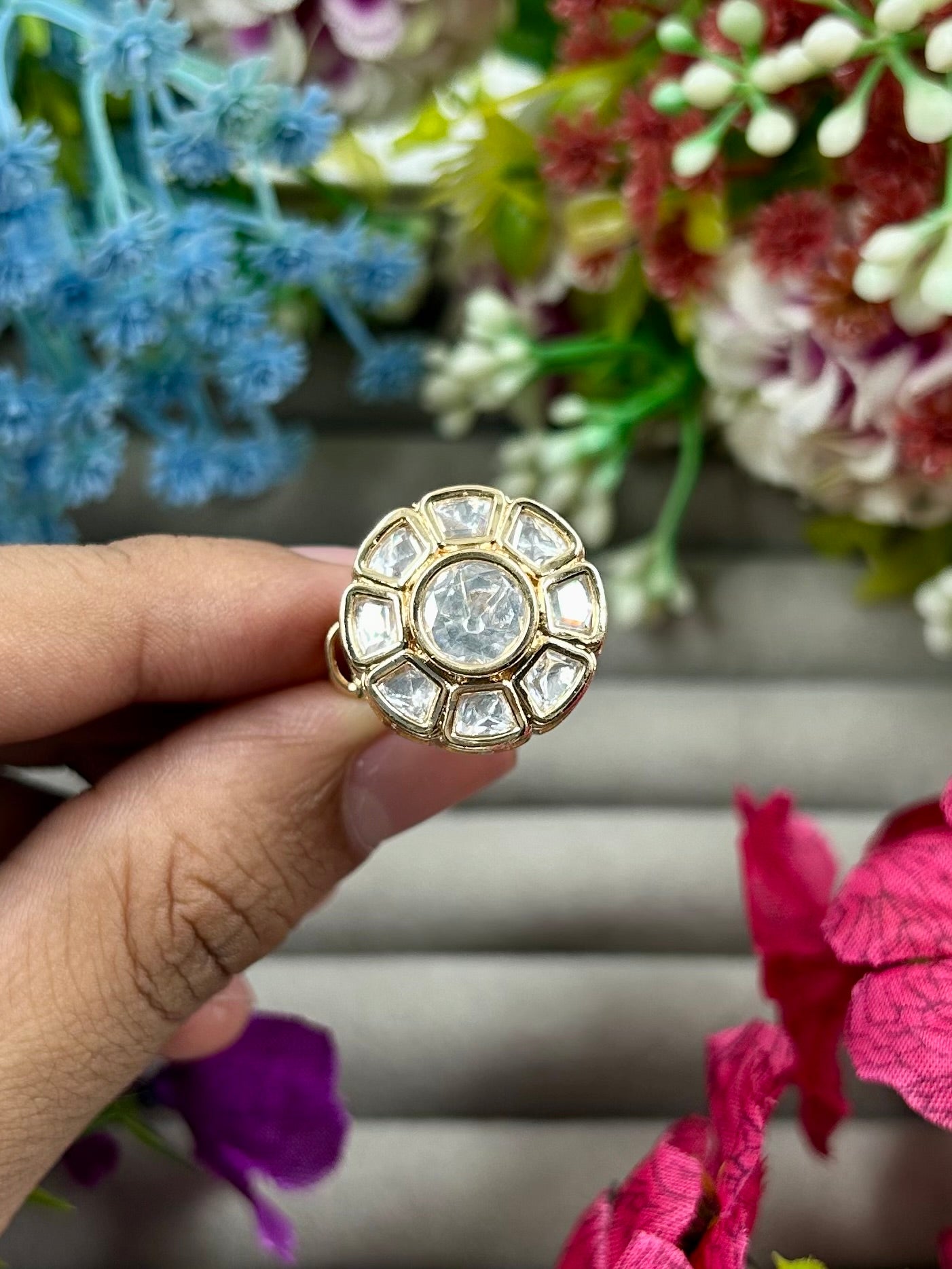 Prisha Moissanite Ring (Adjustable)