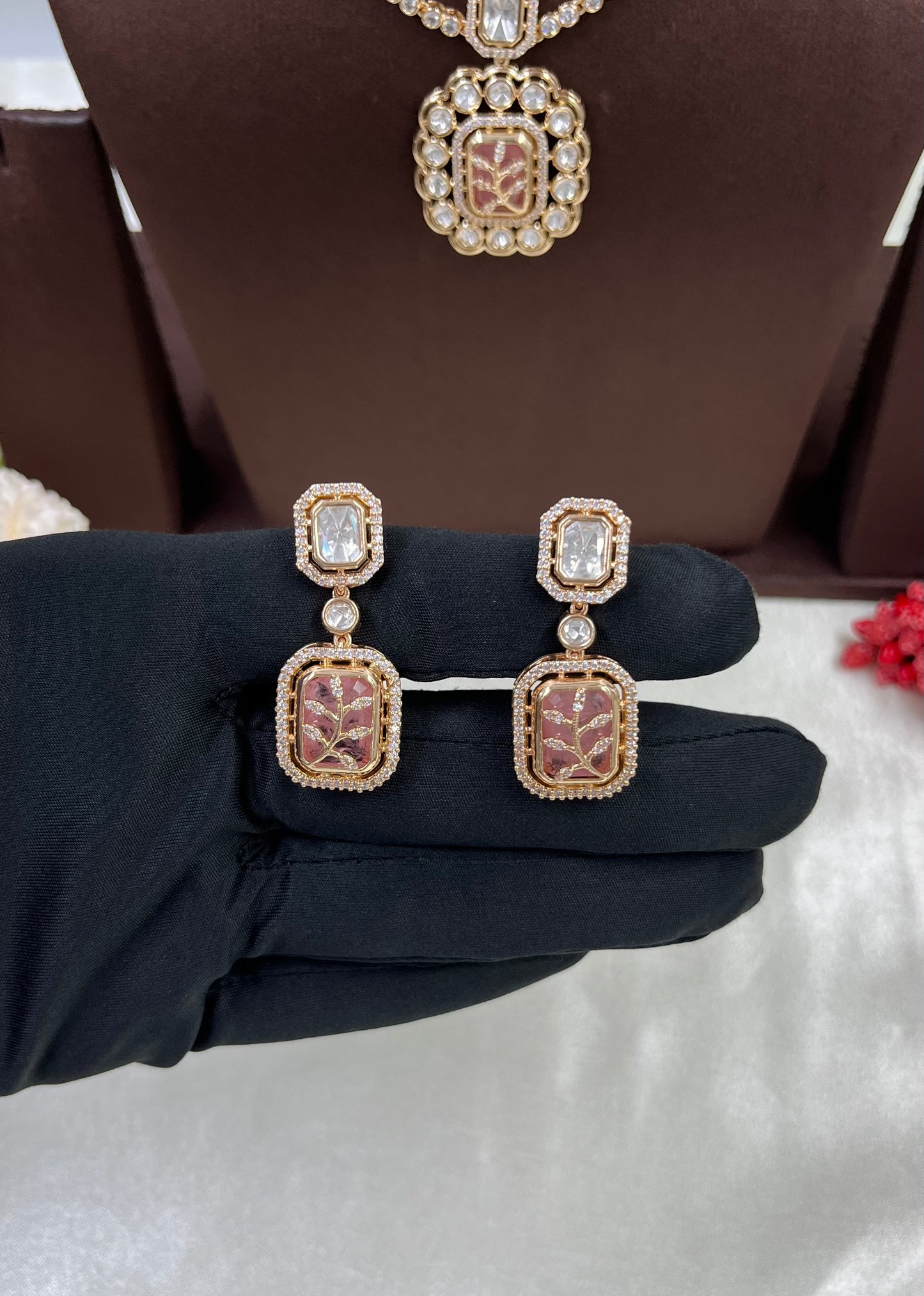 Indira Duo Layer Premium Moissanite Necklace