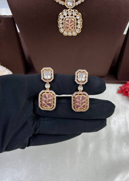 Indira Duo Layer Premium Moissanite Necklace