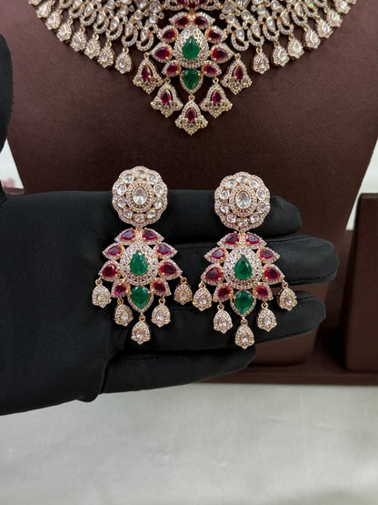 Hina Moissanite Kundan Choker Necklace Set