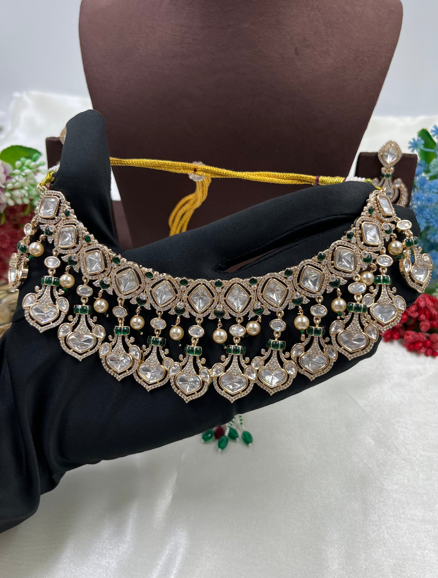 Rajvi Moissanite Premium Combo Set