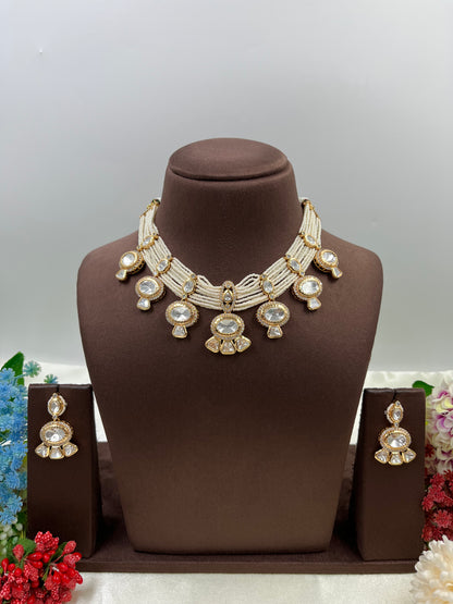 Sara Moissanite Moti Necklace