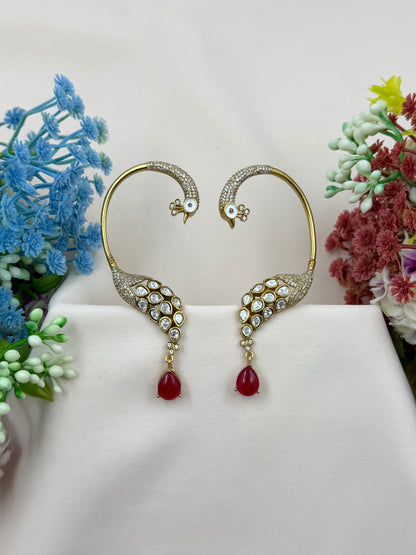 Vinita Peacock Chorski Earcuff