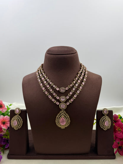 Roshni Victorian Three Layer Necklace Set