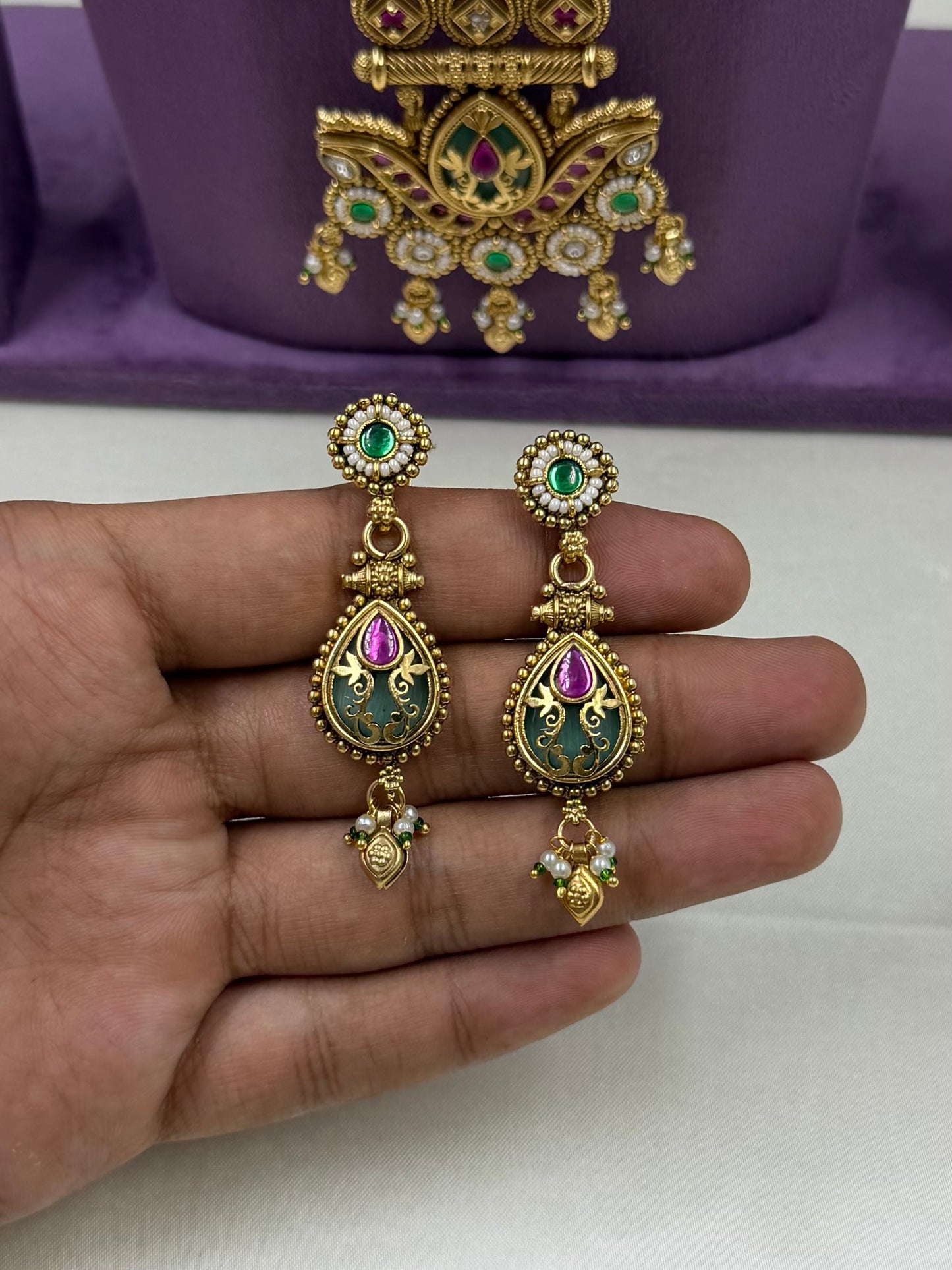 Viha Traditional Long Necklace Set