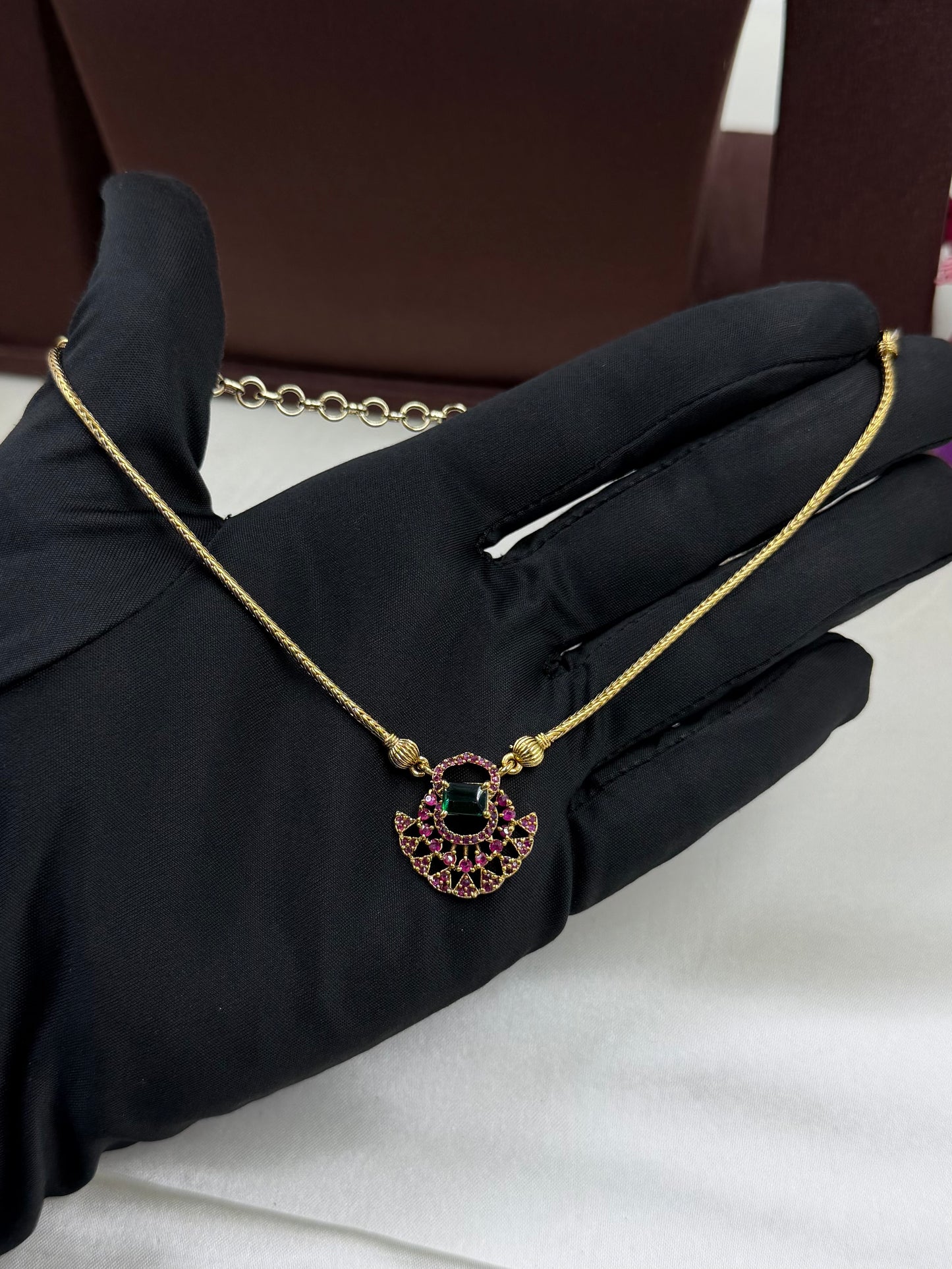 Nisha Victorian Traditional Delicate Necklace