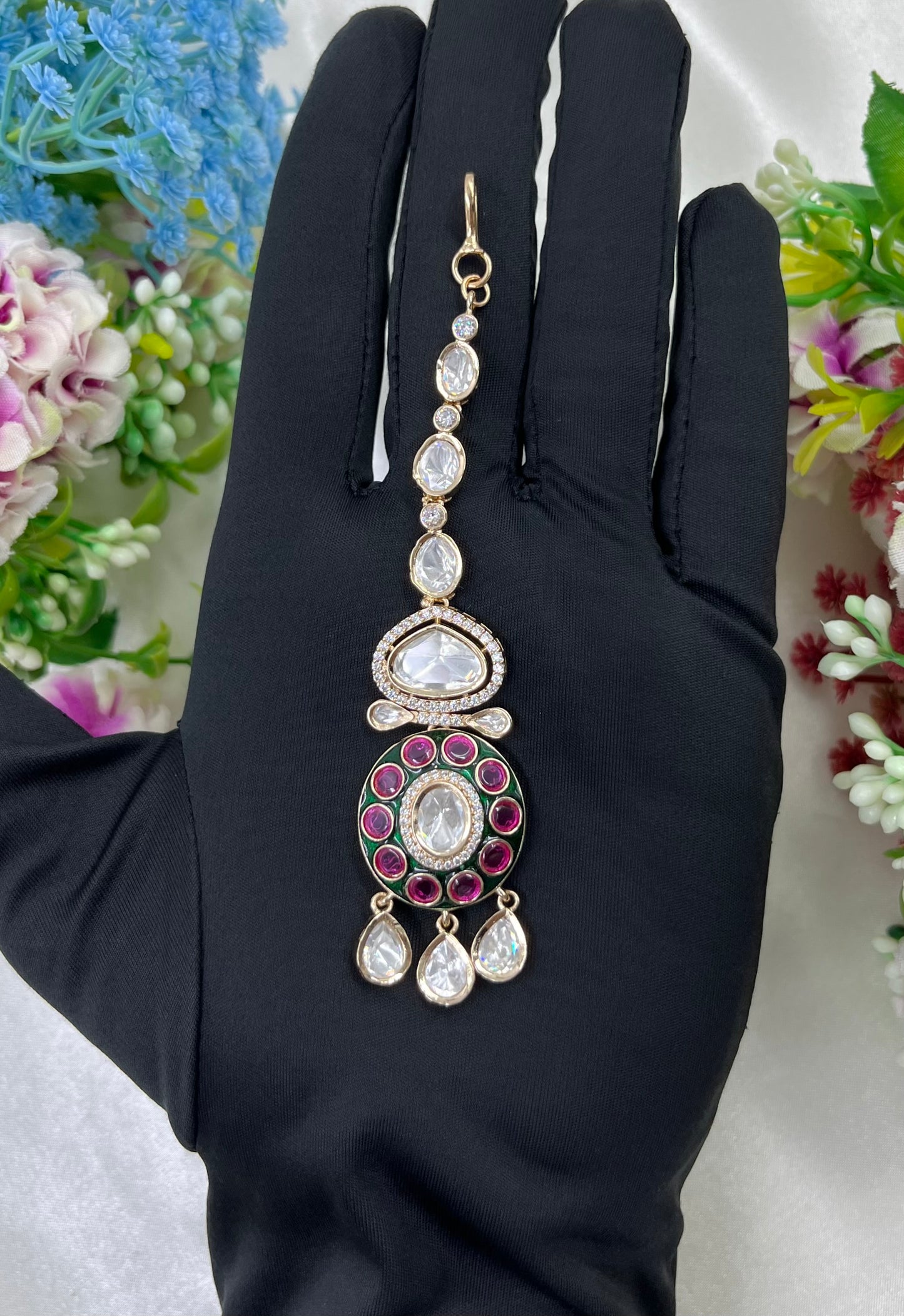 Leela Moissanite Mang Tika