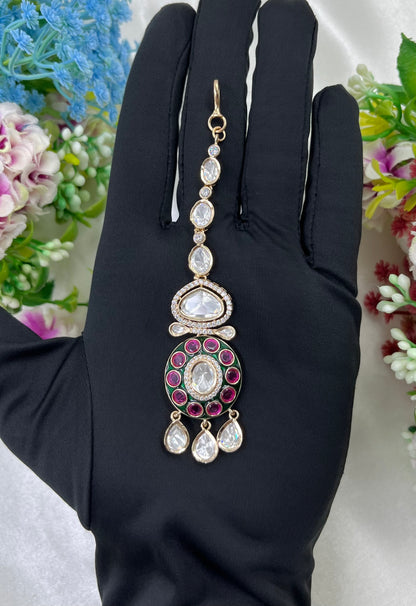 Leela Moissanite Mang Tika