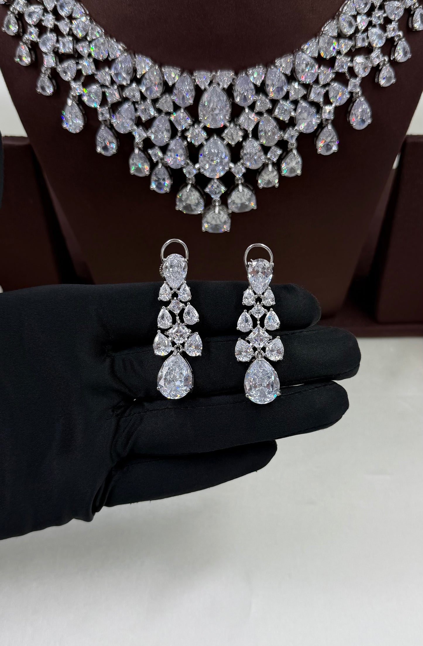 Saniya American Diamond Necklace Set