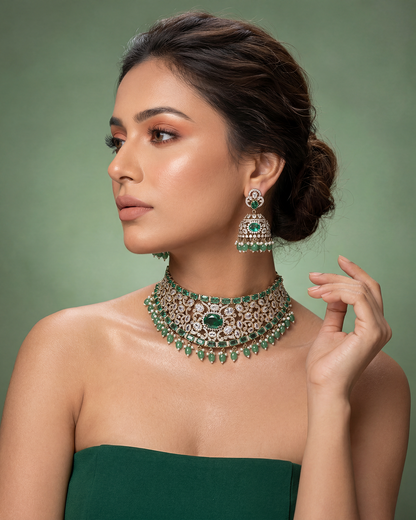 Kritika Premium Victorian Choker Necklace Set