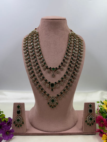 Nayana Triple Layer Victorian Necklace Set