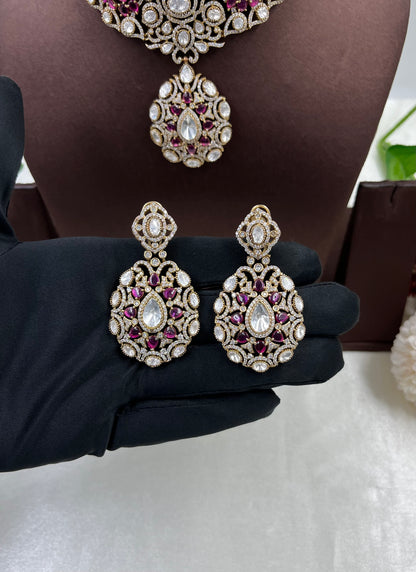 Veena Moissanite Choker Necklace