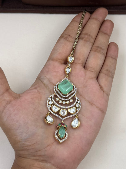Shambhavi Victorian Moissanite Necklace Set
