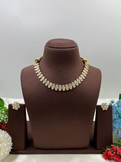 Aanya Moissanite Kundan Necklace Set