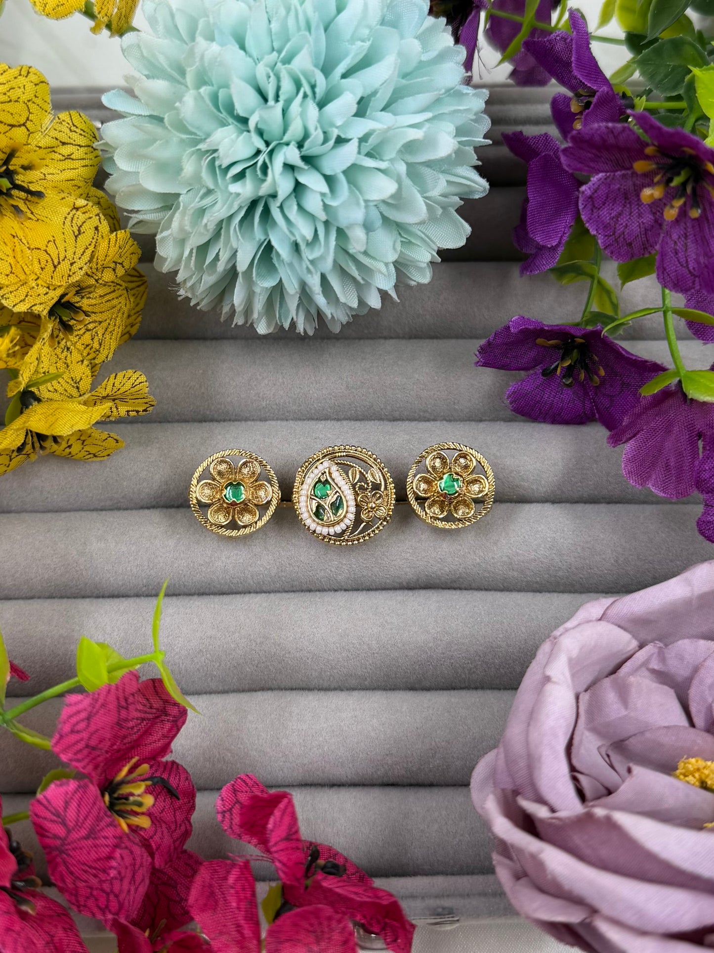 Pooja Heritage Ring (Adjustable)