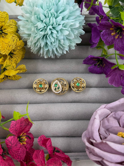 Pooja Heritage Ring (Adjustable)