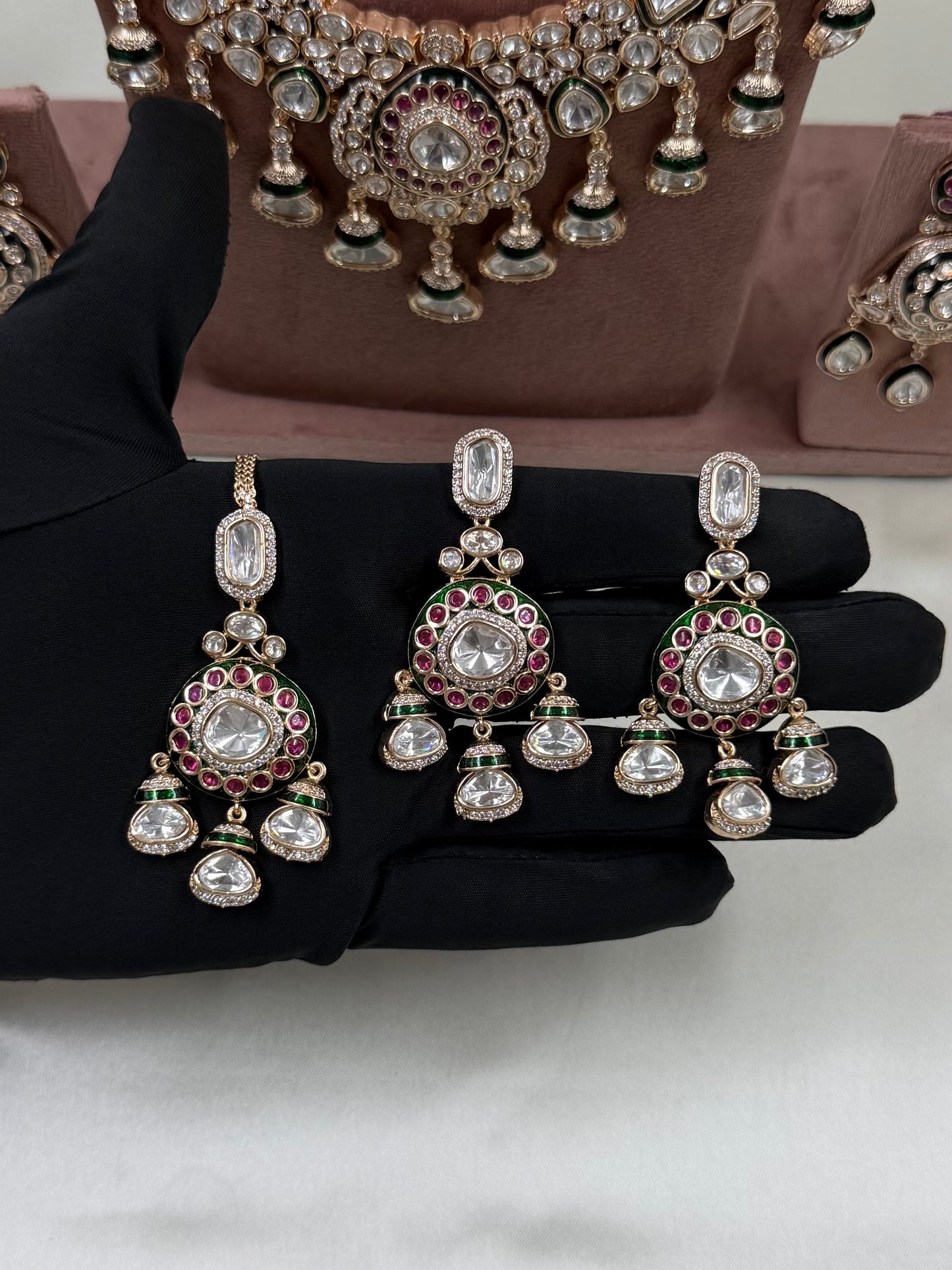 Nidhi Moissanite Premium Combo Set