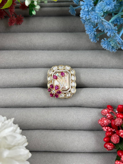 Maira Moissanite Ring (Adjustable)