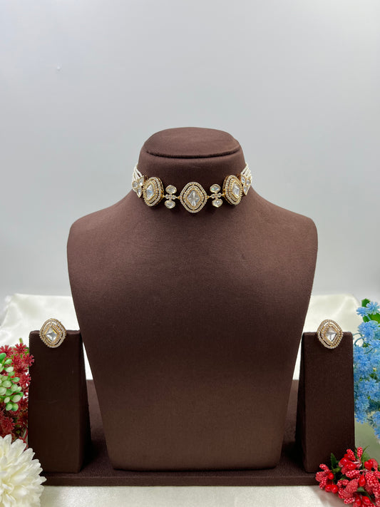 Raina Moissanite Choker Necklace