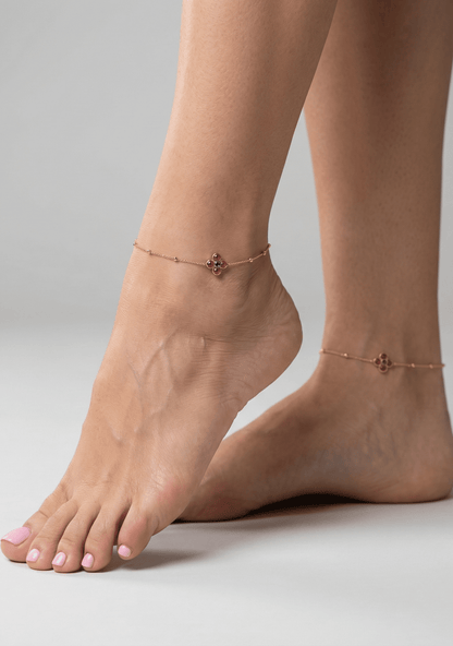 Leena Premium Pachi kundan Anklet