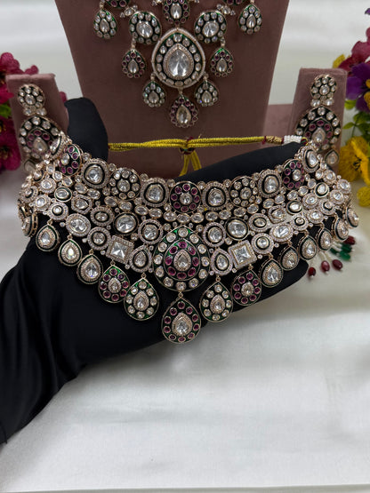 Raziya Moissanite Premium Combo Set