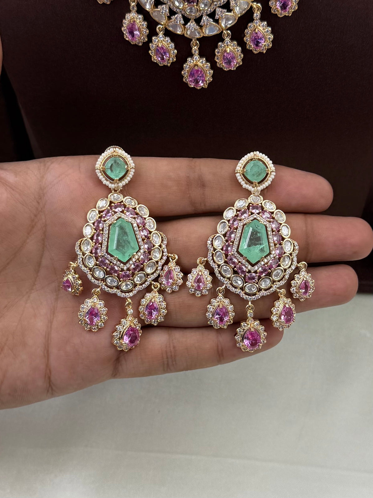 Mayra Moissanite Necklace Set