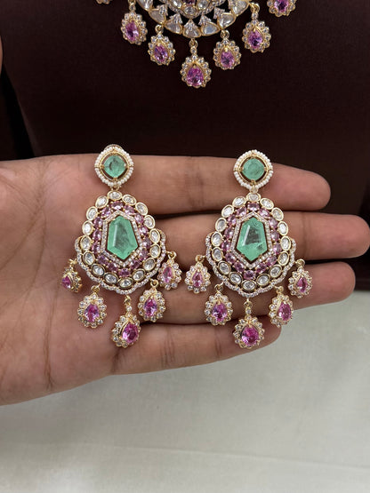 Mayra Moissanite Necklace Set