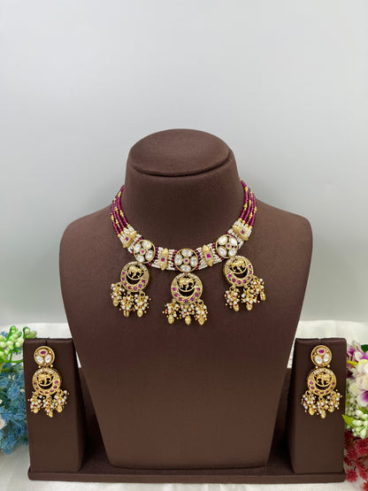 Sanvi  Heritage Premium Moti Necklace