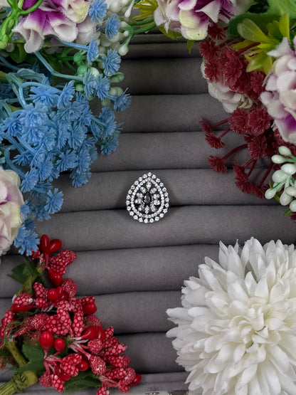 Alyvia American Diamond Ring (Adjustable)