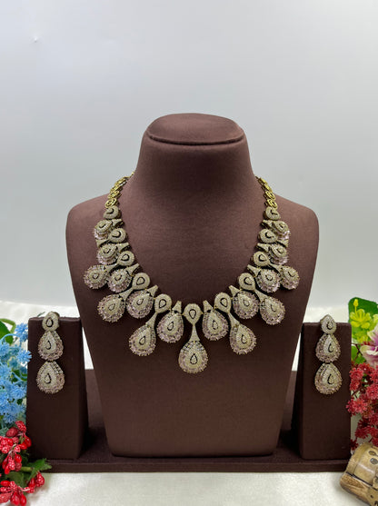 Vinita Victorian American Diamond Necklace