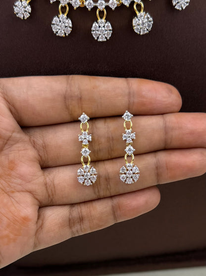 Alia American Diamond Delicate Necklace Set
